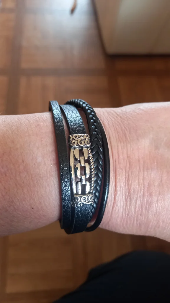 Bracelet en cuir mixte